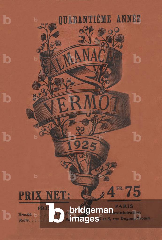 Cover of the fortieth year of the Almanach Vermot 1925