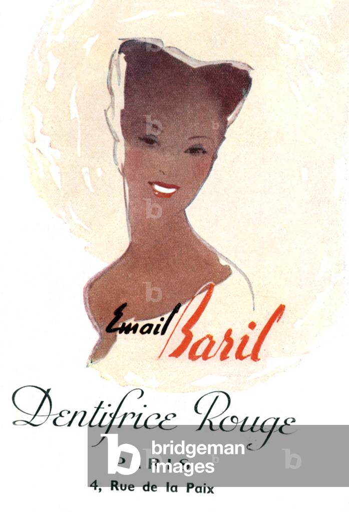 French advertisement for red toothpaste, june 1943 (print)