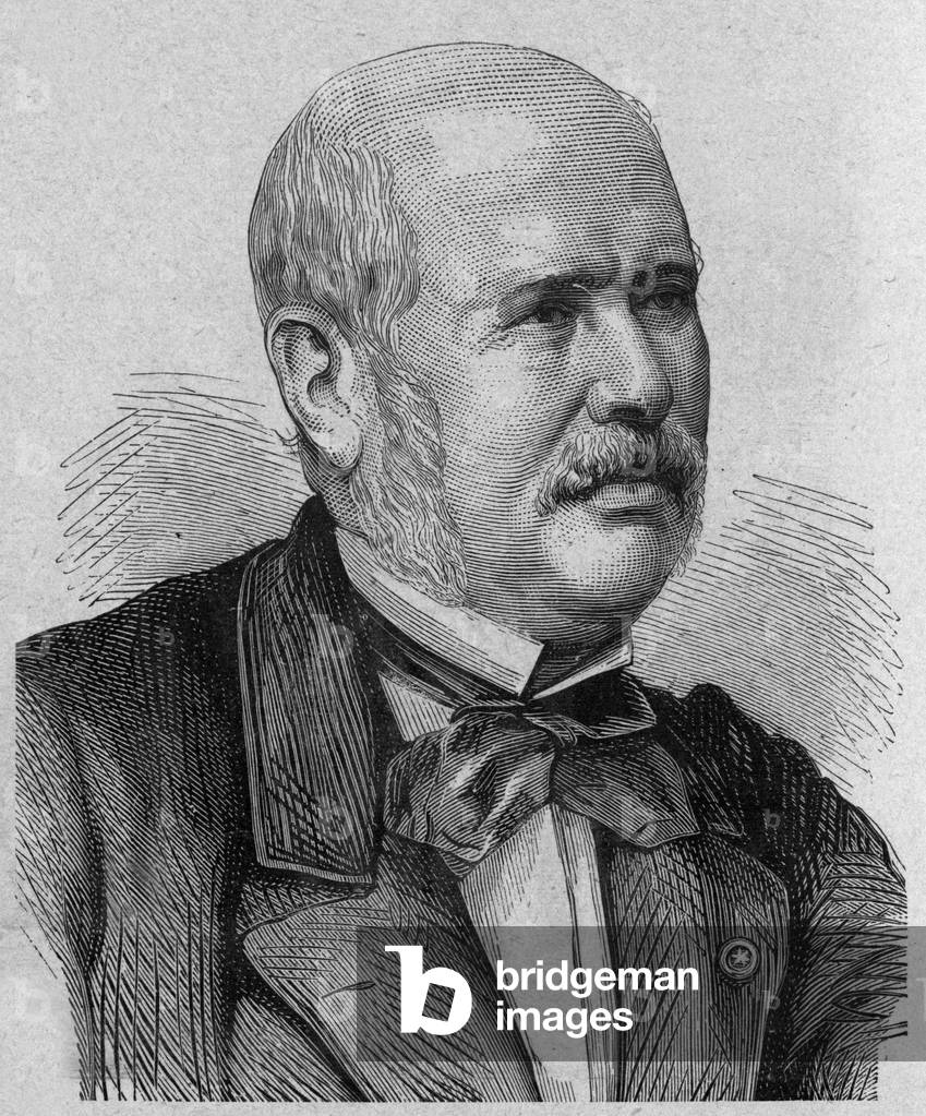 Marie Francois Eugene Belgrand (1810-1878) french engineer (waters), engraving