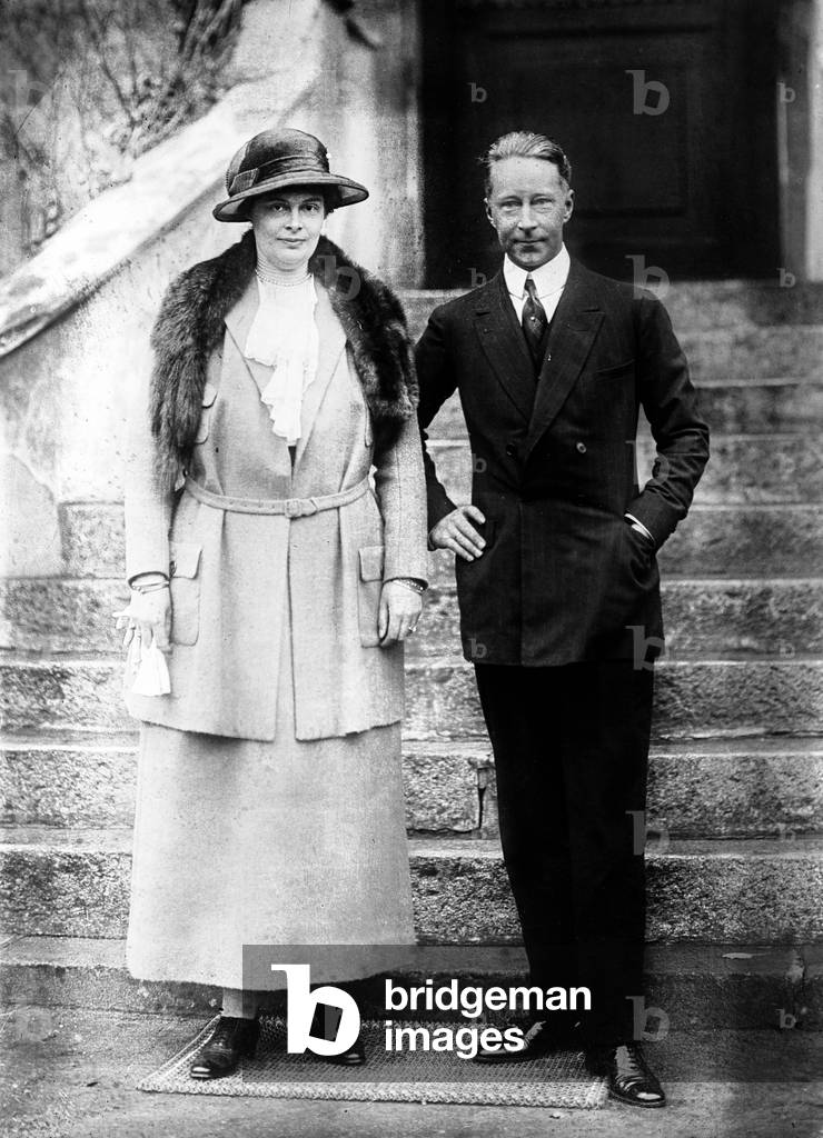 Prince William of Hohenzollern (1882-1951) aka Crown Prince, son of kaiser WilliamII, here with his wife Cecilie of Mecklenburg-Schwerin c. 1925