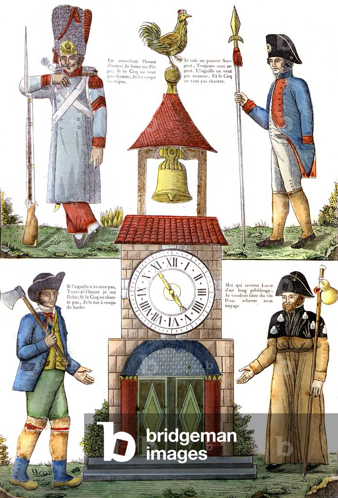 The credit clock, c1875 (engraving)