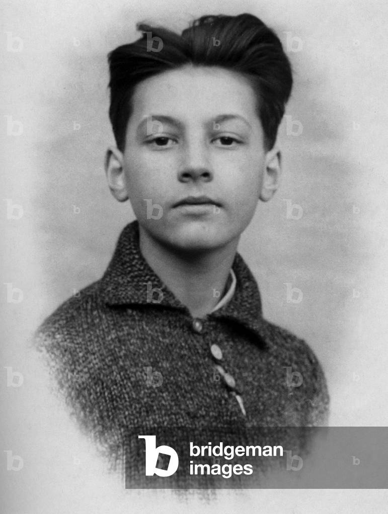 Michel Serrault as a teenager, c. 1944 (photo)