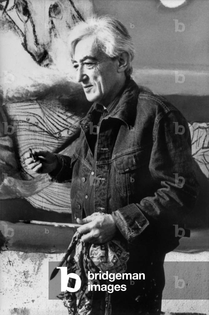 Jan Cox (1919-1980) is a Belgian figurative painter. Here in the '70s.