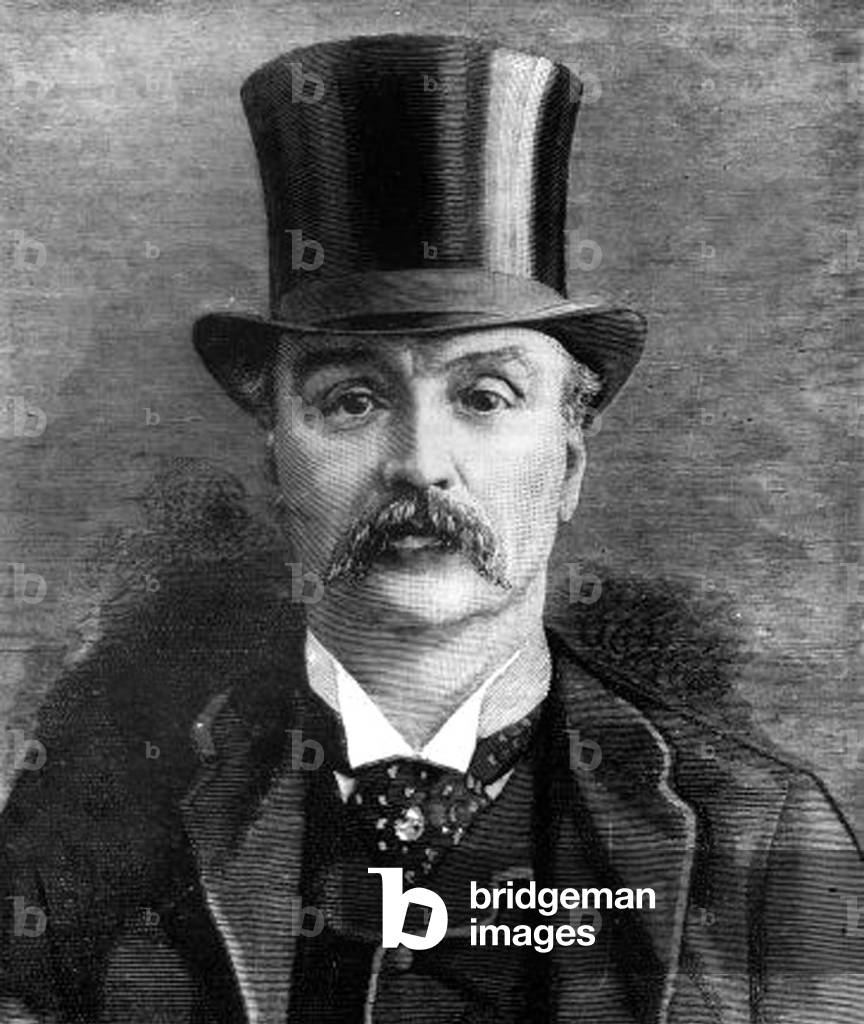 James Maybrick, suspected to be Jack The Ripper, c. 1888 (lithograph)