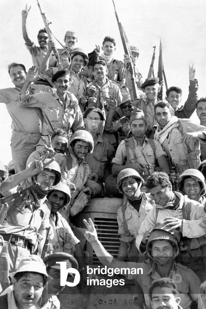 Victory of the israeli soldiers in Gaza november 4, 1956 during the war Israel - Egypt (Suez crisis)