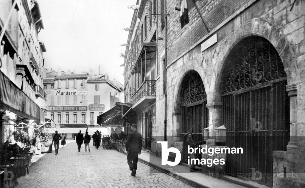 View of Perpignan , Pyrenees-Orientales, France late 40's (b/w photo)