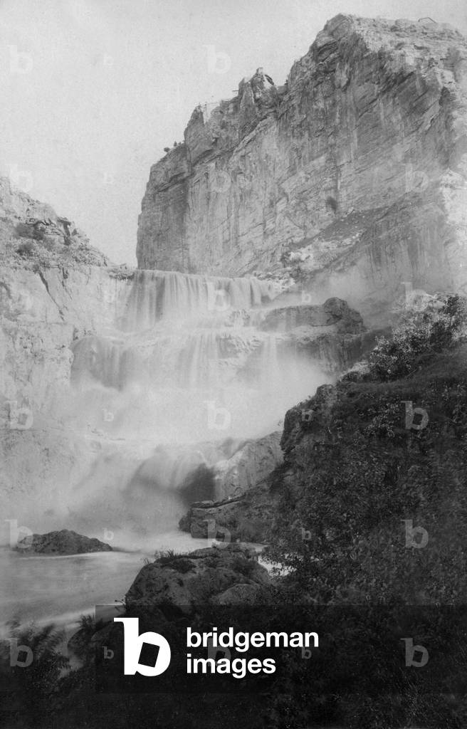waterfall of Sidi Mcid near Constantine (Algeria) c. 1905