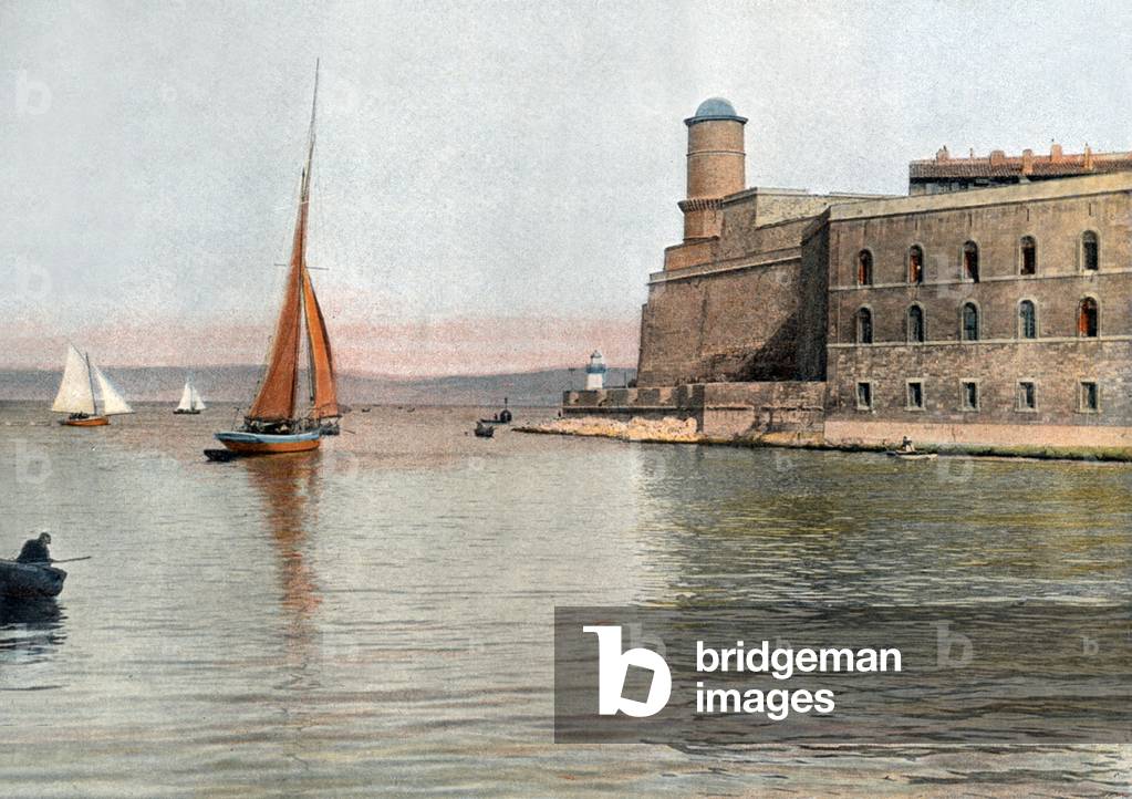 Marseille, France: St John fort, Postcard, c. 1900