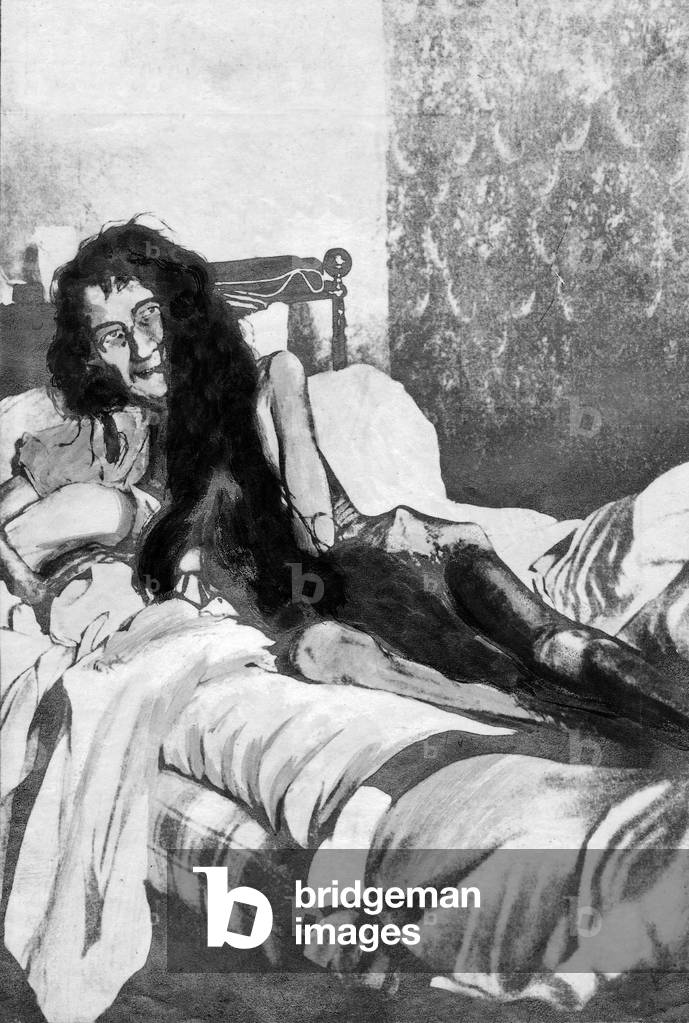 Poitiers recluse Blanche Monnier at the hospital, 1901 (illustration)