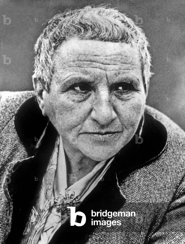 Gertrude Stein (1874-1946) American writer and art collector, 1943