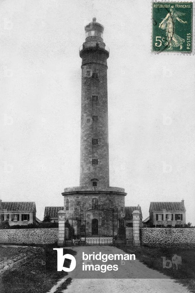 The big lighthouse in Belle Ile en Mer (Brittany, France), Postcard, 1910