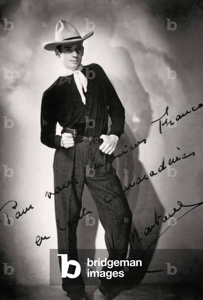 French singer and actor Yves Montand when he started at Music Hall 1939