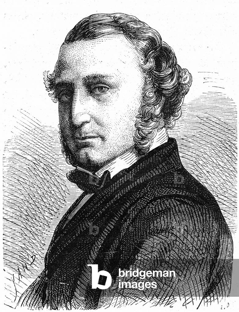 Thomas Russell Crampton (1816-1888) english engineer, engraving