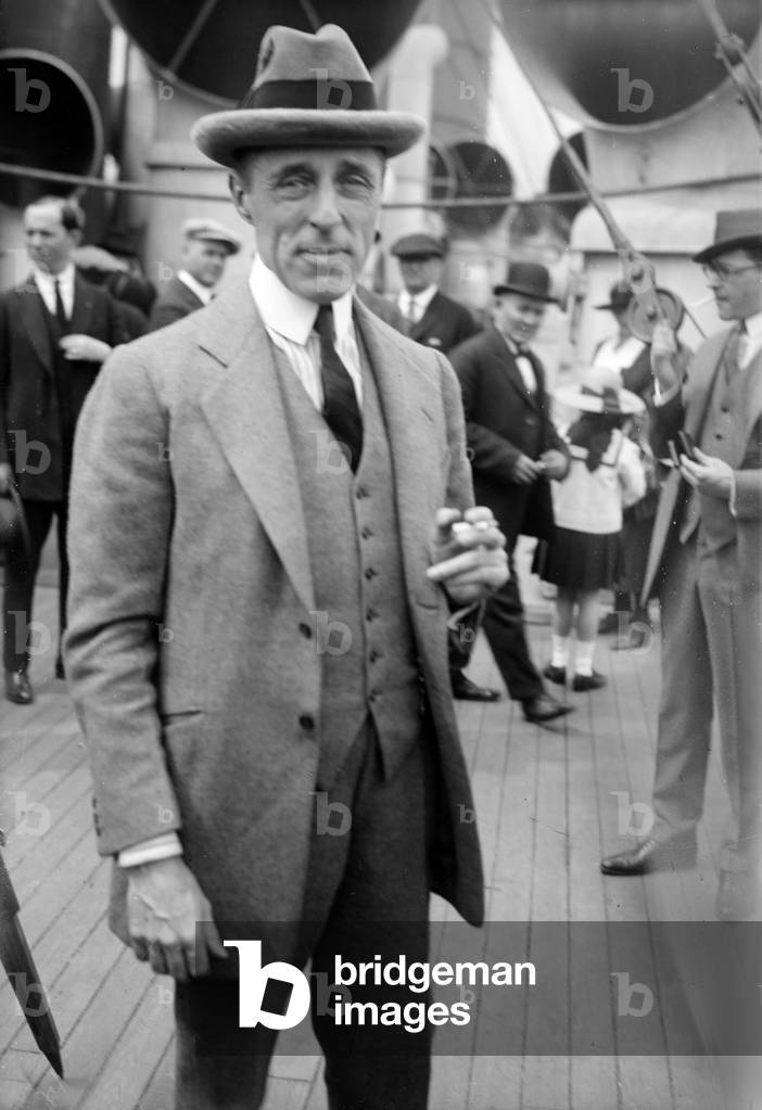 David Wark Griffit (1875-1948) american director here aboard a liner c. 1924