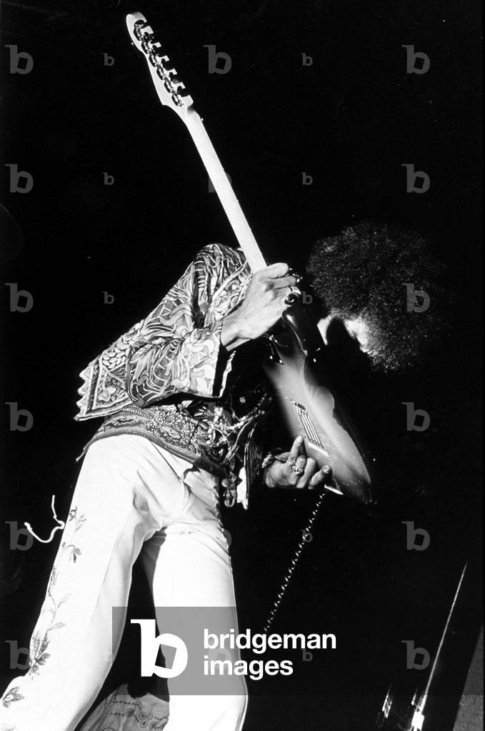 Jimi Hendrix (1942-1970) american blues and rock guitarist c. 1965