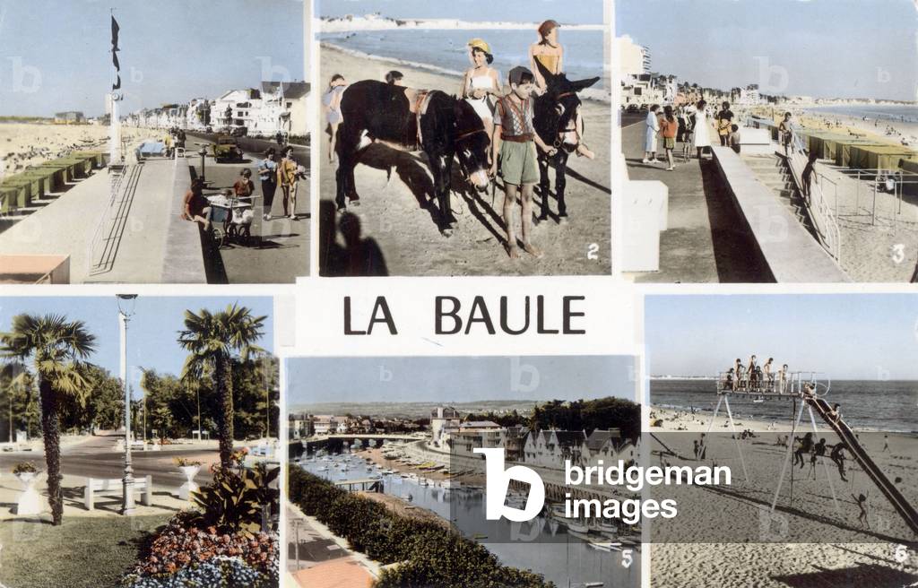 La Baule, France Postcard, c. 1960