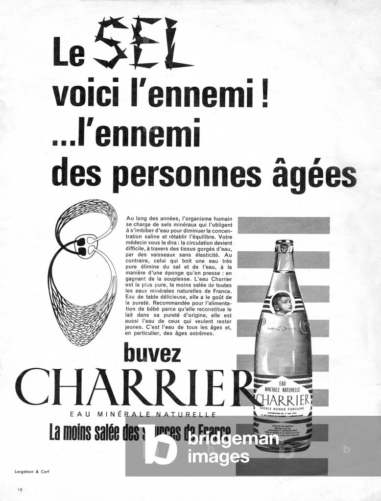 Promotional poster for mineral water 