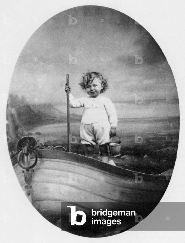 Jean-Paul Sartre (1905-1980) french writer and philosopher, here as a child in 1907