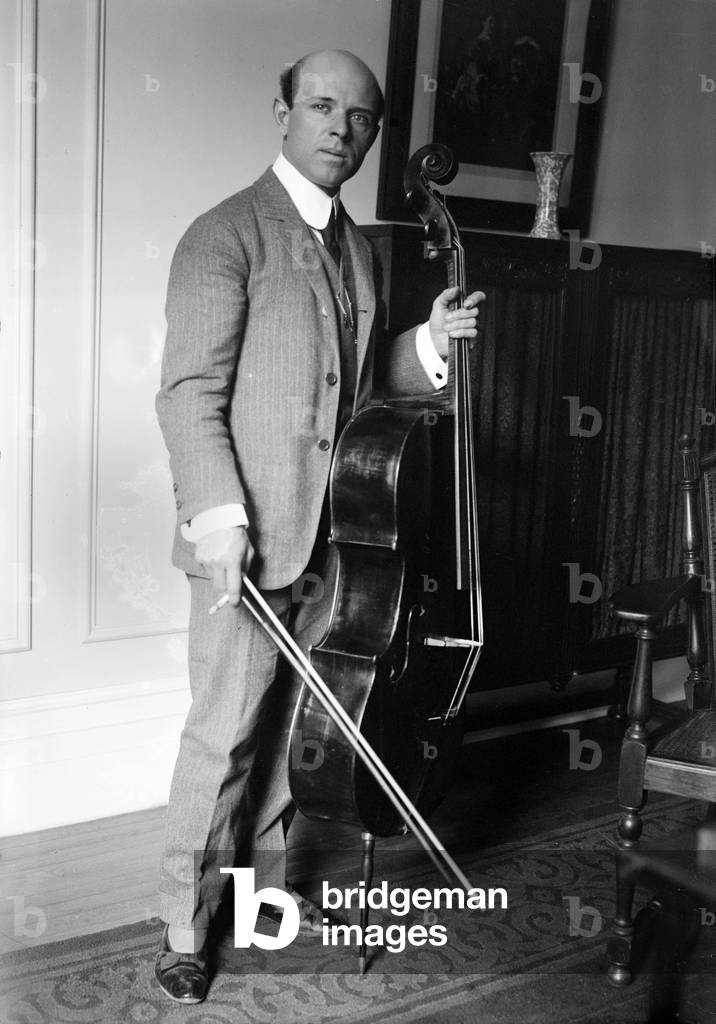 Pablo Casals  spanish cellist, conductor here c. 1915