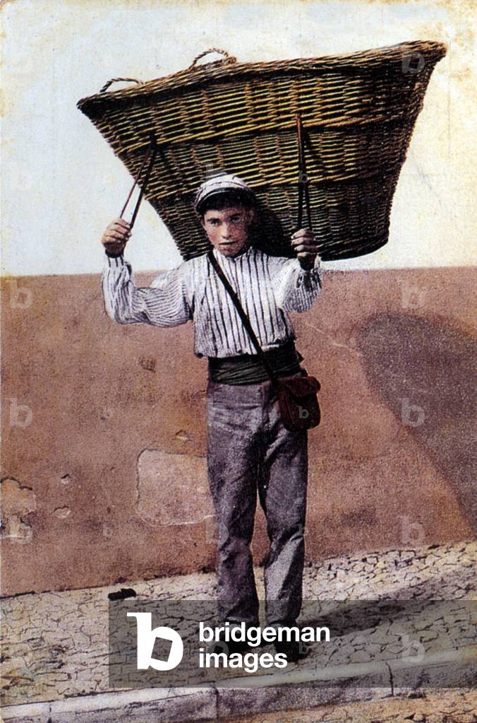 Padeiro from Lisbon, daily life in Portugal, early 20th century