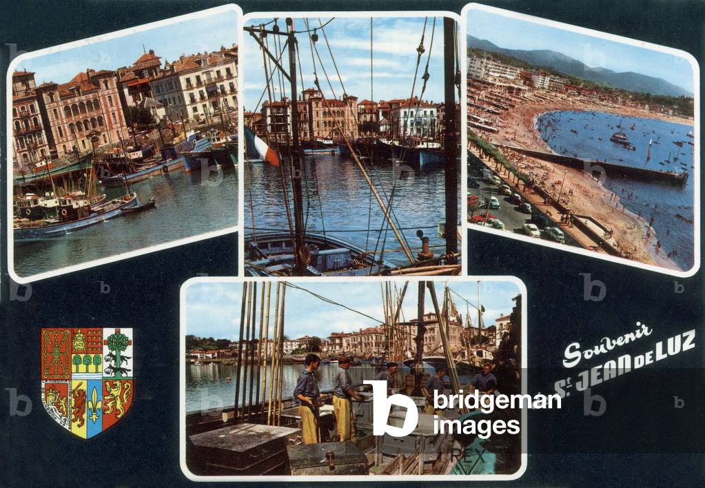 Saint Jean de Luz (Pyrenees Atlantiques, France) Postcard, c. 1972