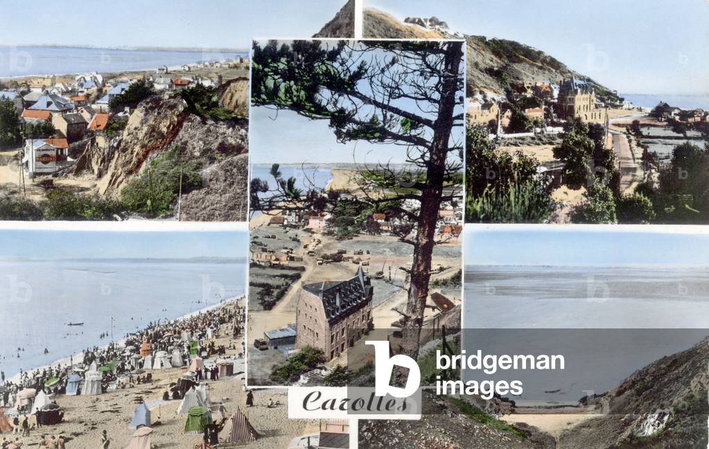 Carolles, Normandy, France, Postcard, c. 1965