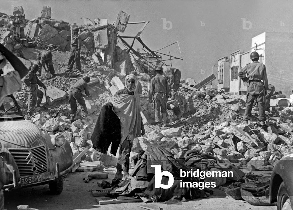 After the earthquake in Agadir, Morocco, march 3, 1960