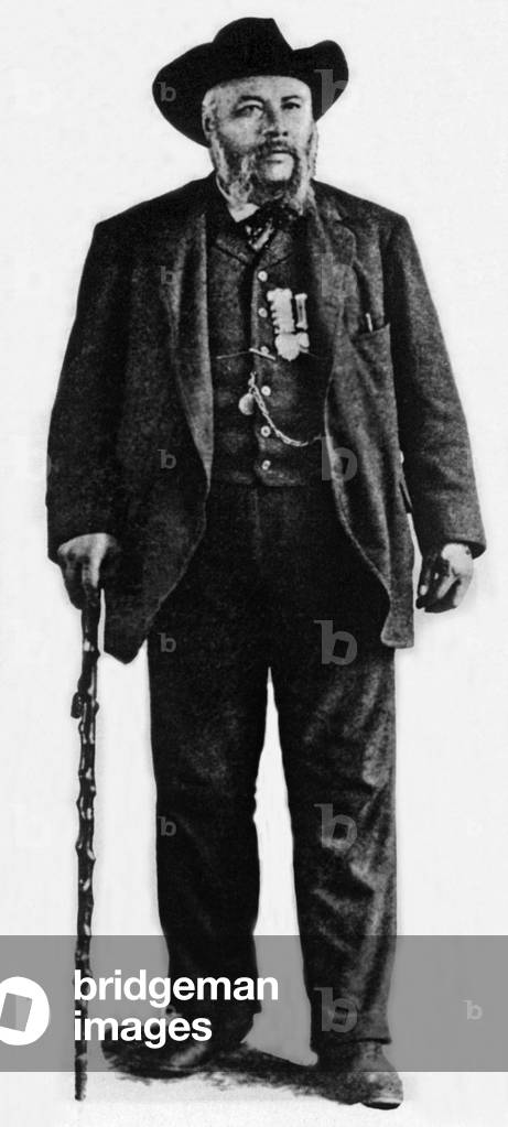 Portrait of Gabriel Dumont, leader of the Metis, 19th century (photo)