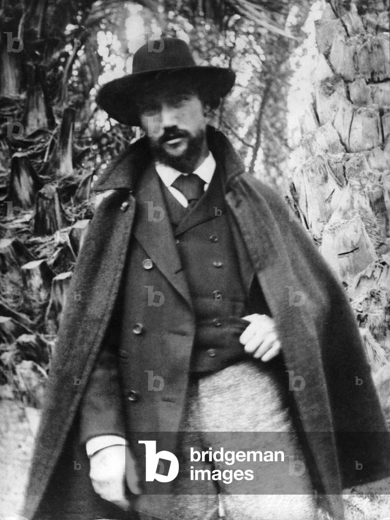 french writer Andre Gide (1869-1951) in Biskra in Algeria in 1896