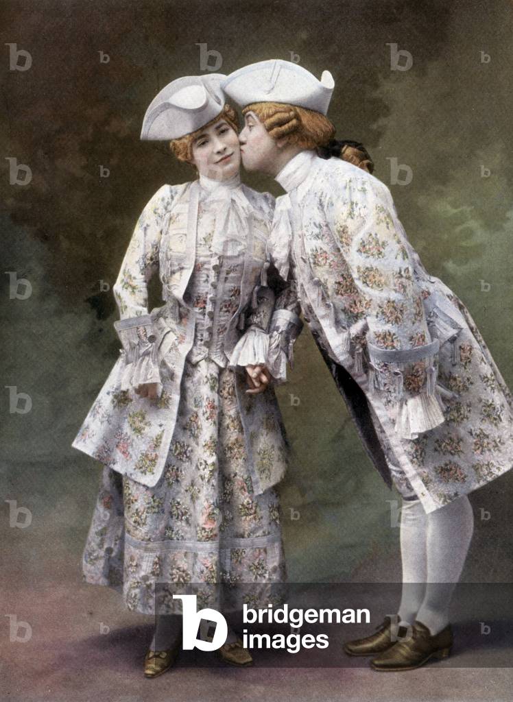 Marguerite Fournier as Augustine and Mr Bergerat as Augustin in play 