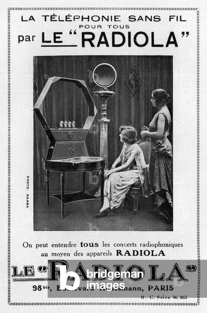 Radiola wireless telephony 1923 (print)