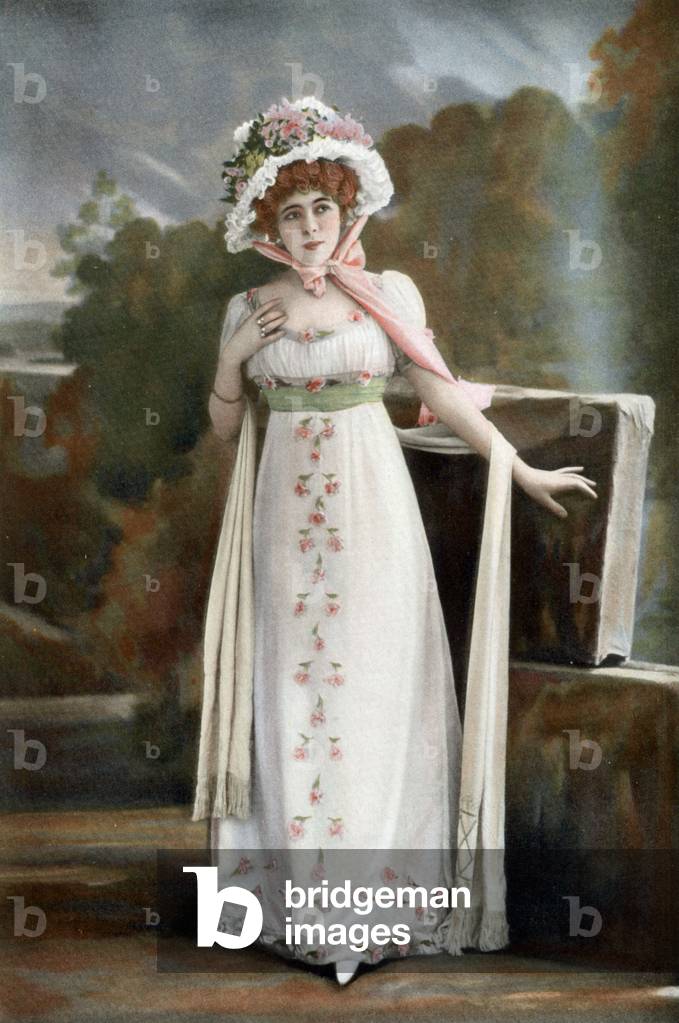 French actress Amelie De Pouzols Saint Phar, paris, photo Reutlinger, from french paper 