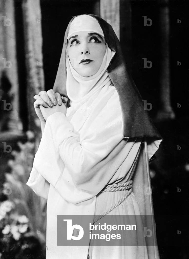 Geraldine Farrar (1882-1967) american opera singer in opera by GiacomoPuccini 