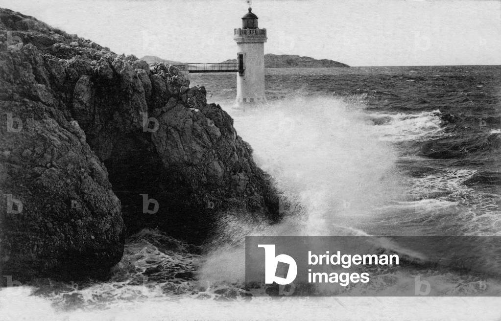 The Desirade lighthouse in Marseille (France), Postcard