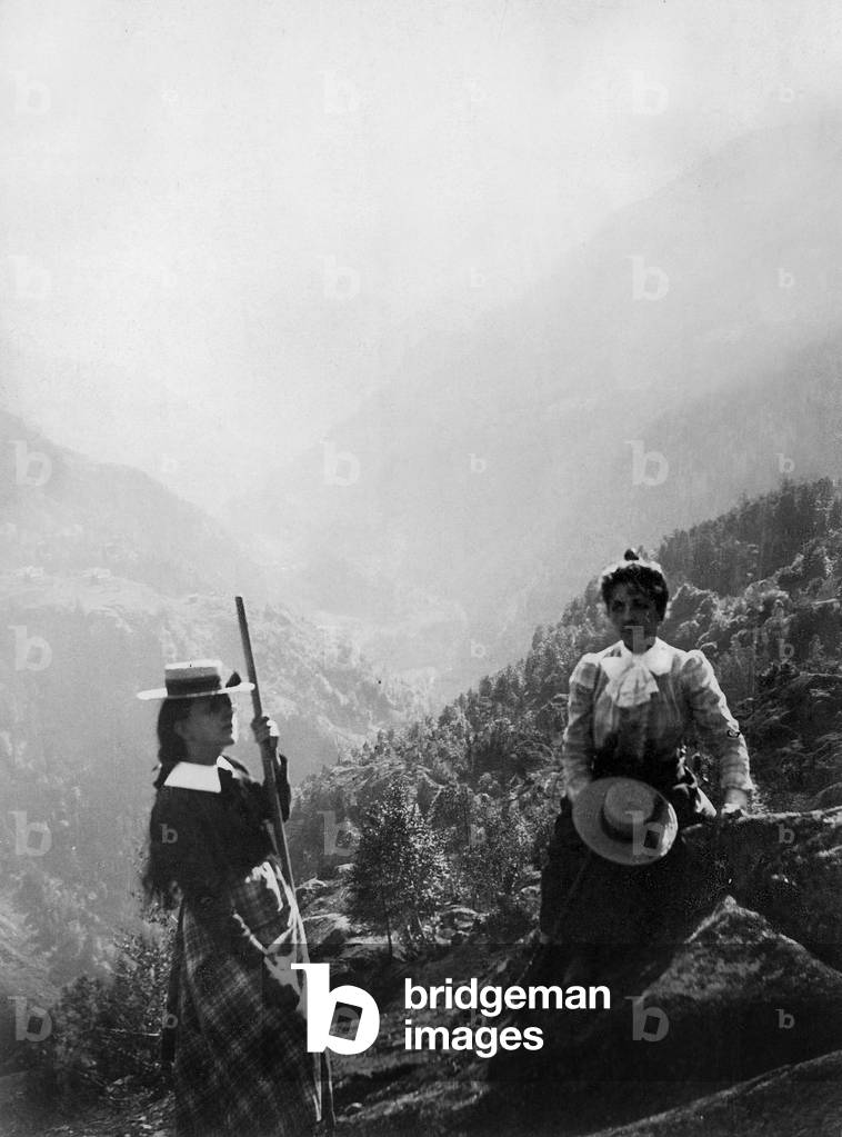 August 1899 Vallee du Crant taken at the turn of the road to Finhaut