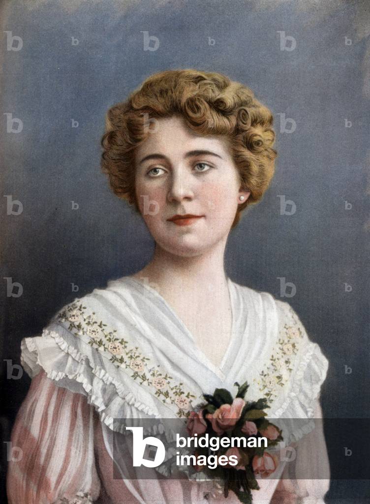 Frenchopera singer Aline Vallandri as Louise in opera 