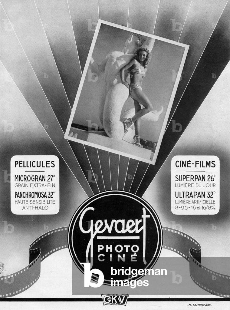 French advertisement for Gevaert films, 1950