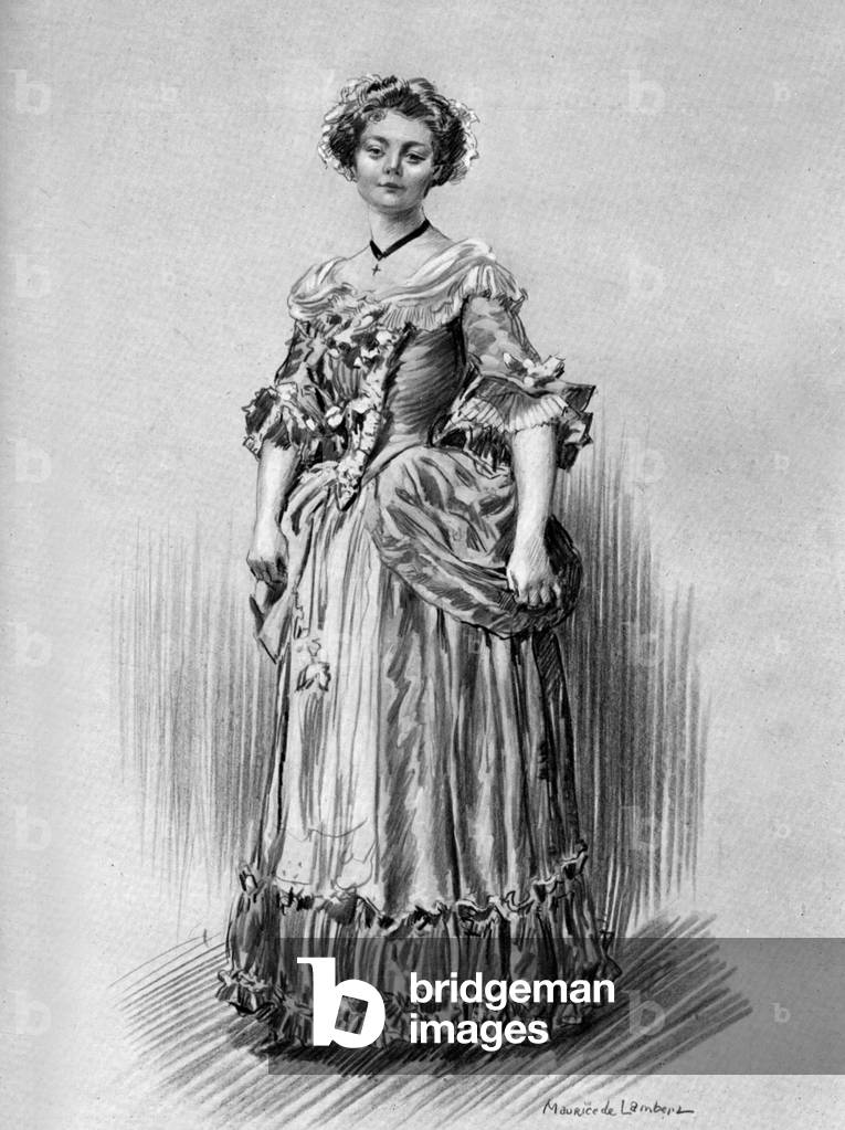 French comedian Bertile Legrand as Lise in play 