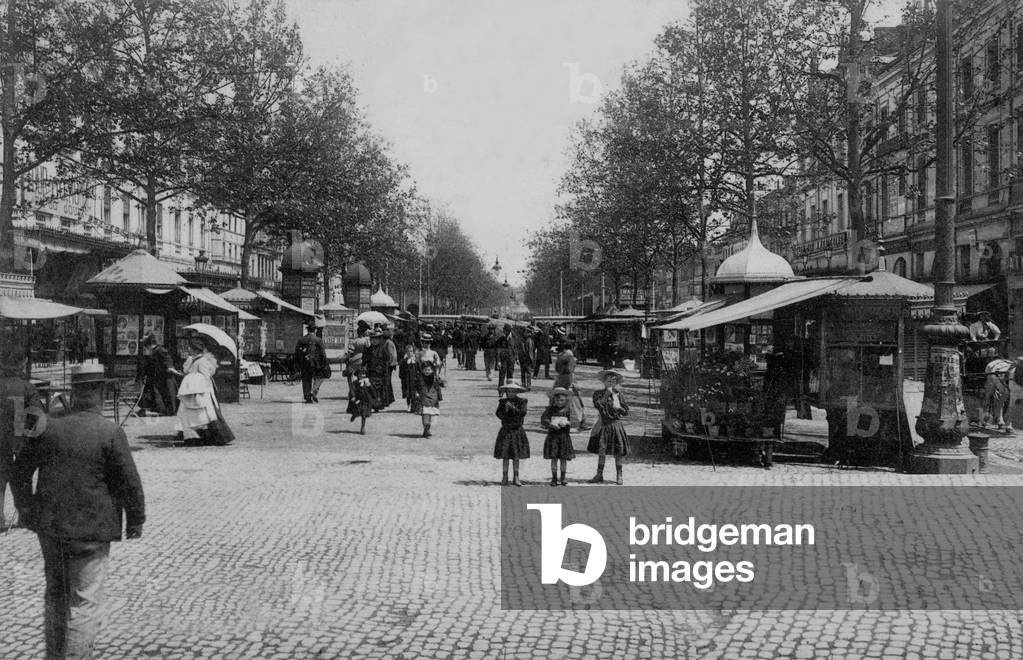 Lafayette Avenue in Toulouse (France), Postcard, c. 1906