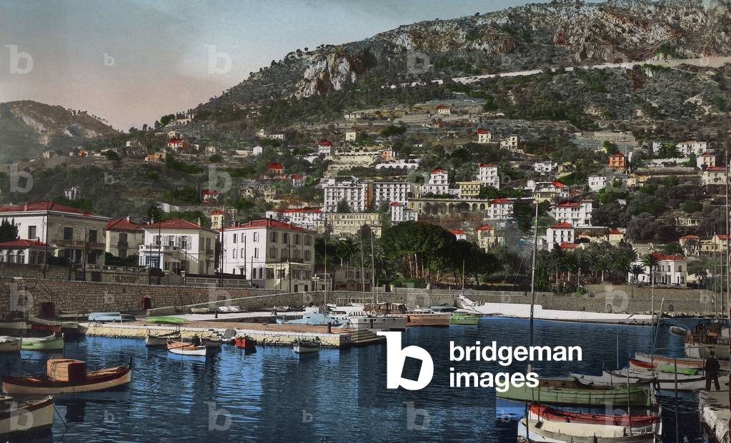 Beaulieu-sur-Mer (French Riviera): the harbour, Postcard, 1952