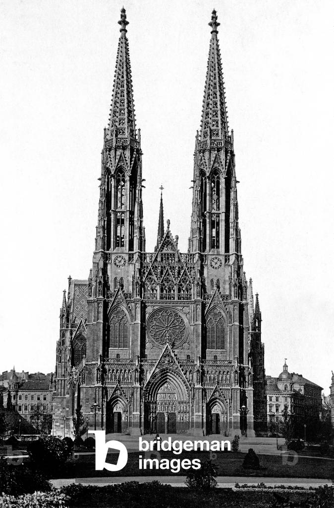 Votivkirche in Vienna, Austria, c. 1899