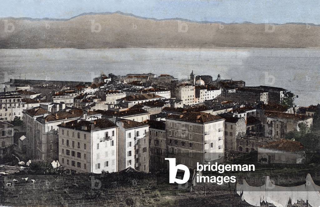 Ajaccio in Corsica (France): general view, Postcard, c. 1914