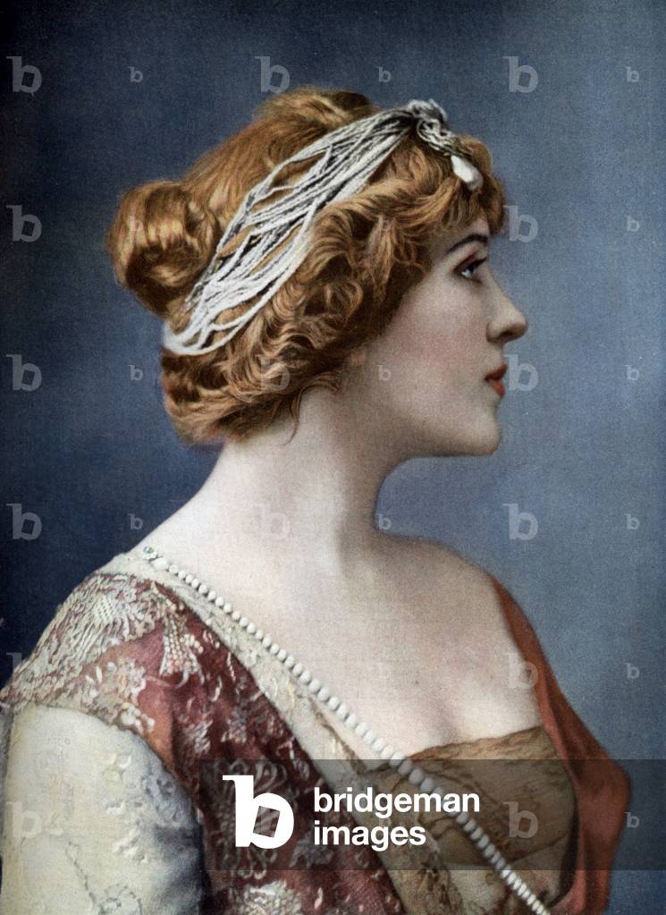 French comedian Marguerite Bresil as Adrienne Destrie in play 