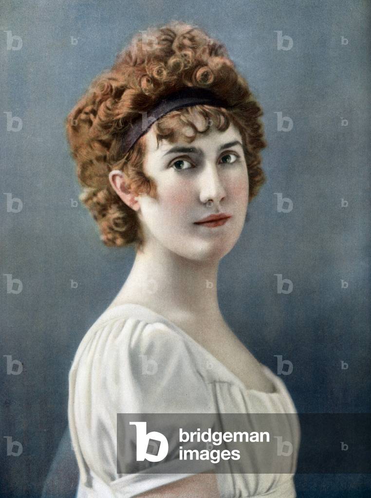 French comedian Nelly Cormon, photo Reutlinger from french paper 