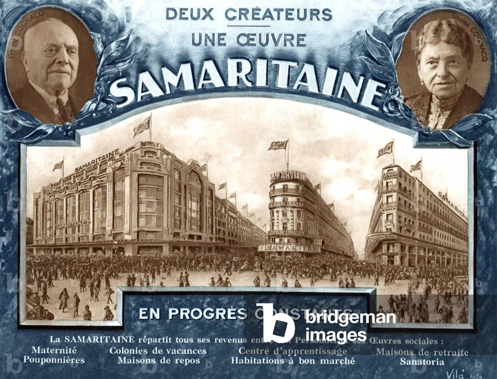 The Samaritaine and Ernest and Louise Cognacq, 1929 (print)