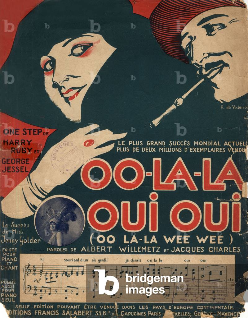 Cover of score of french song 