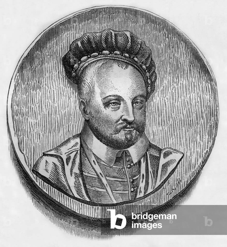 Germain Pilon (1528 -1590) french sculptor, engraving