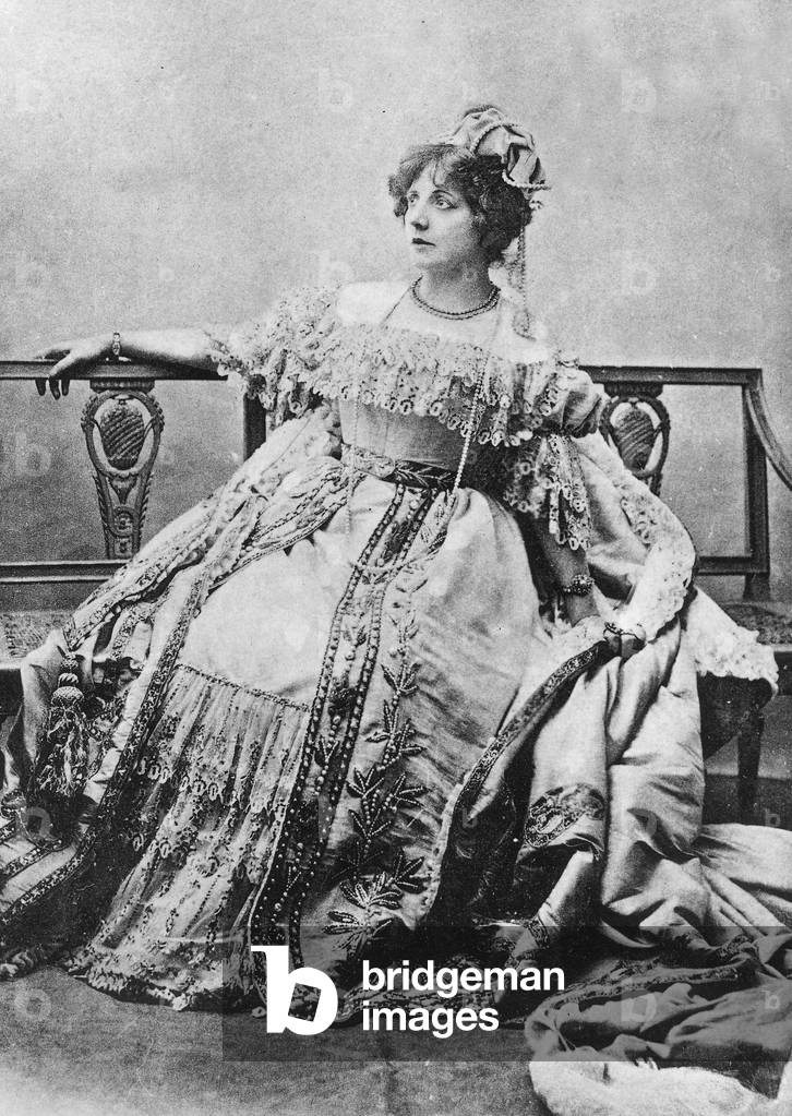 actress Maria Legault in the 1880's (b/w photo)