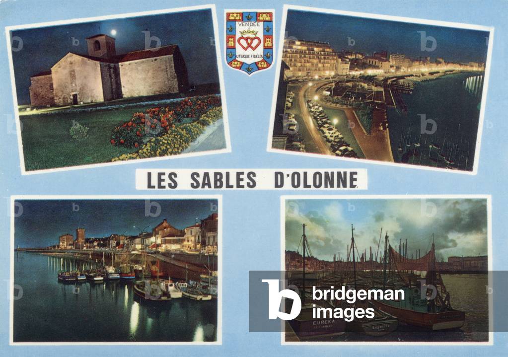 Les Sables d'Olonne (Vendee, France), Postcard, c. 1972