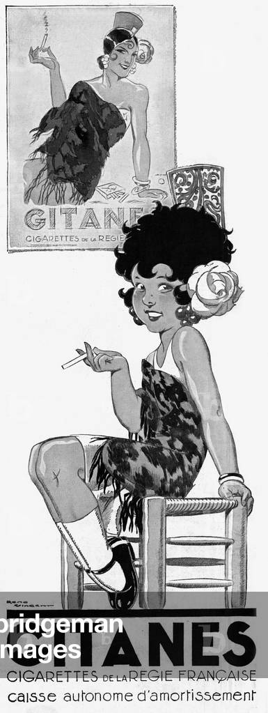 French advertisement for cigarets, august 1932